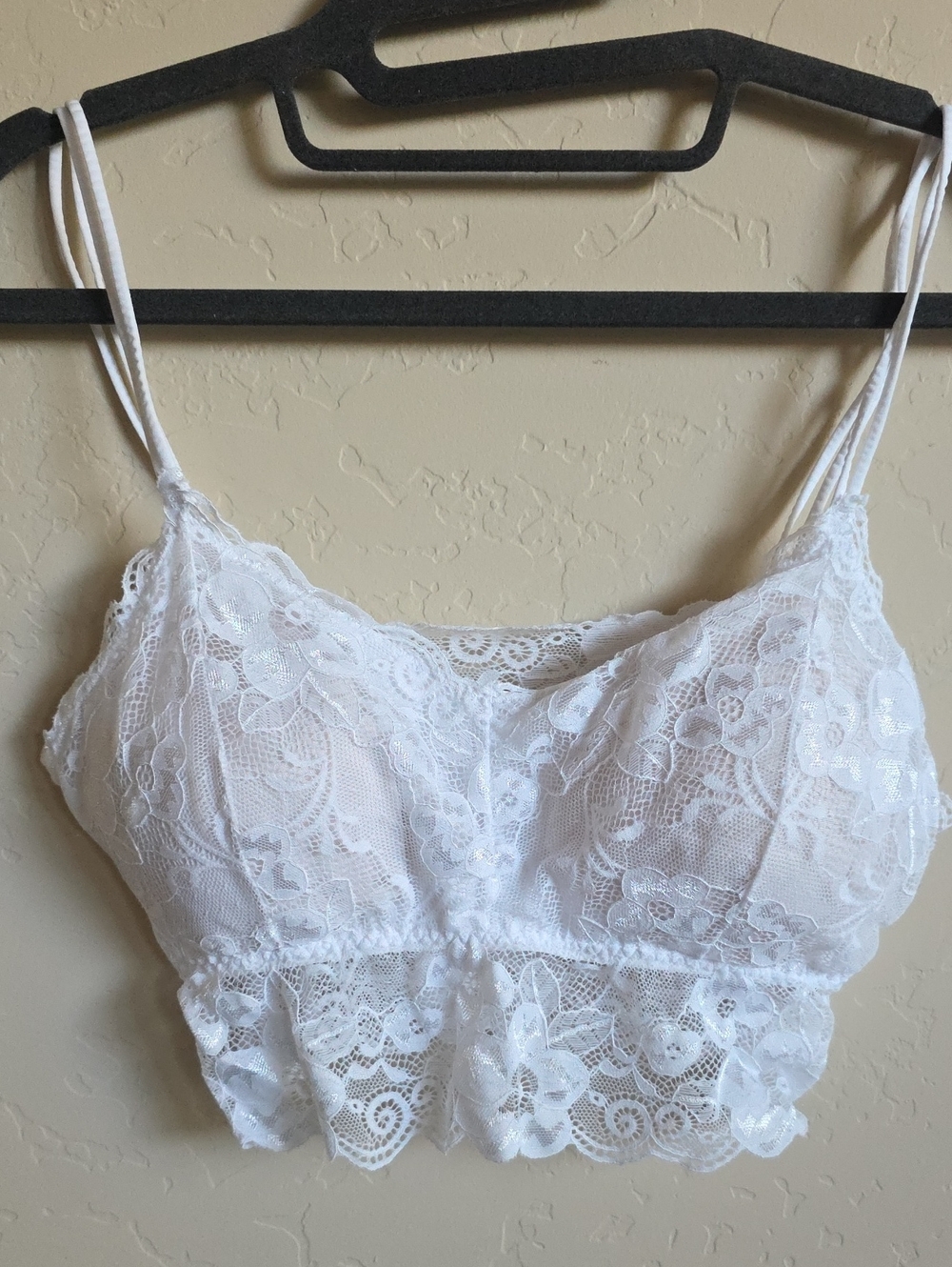 Lace Bralette Camisole - White